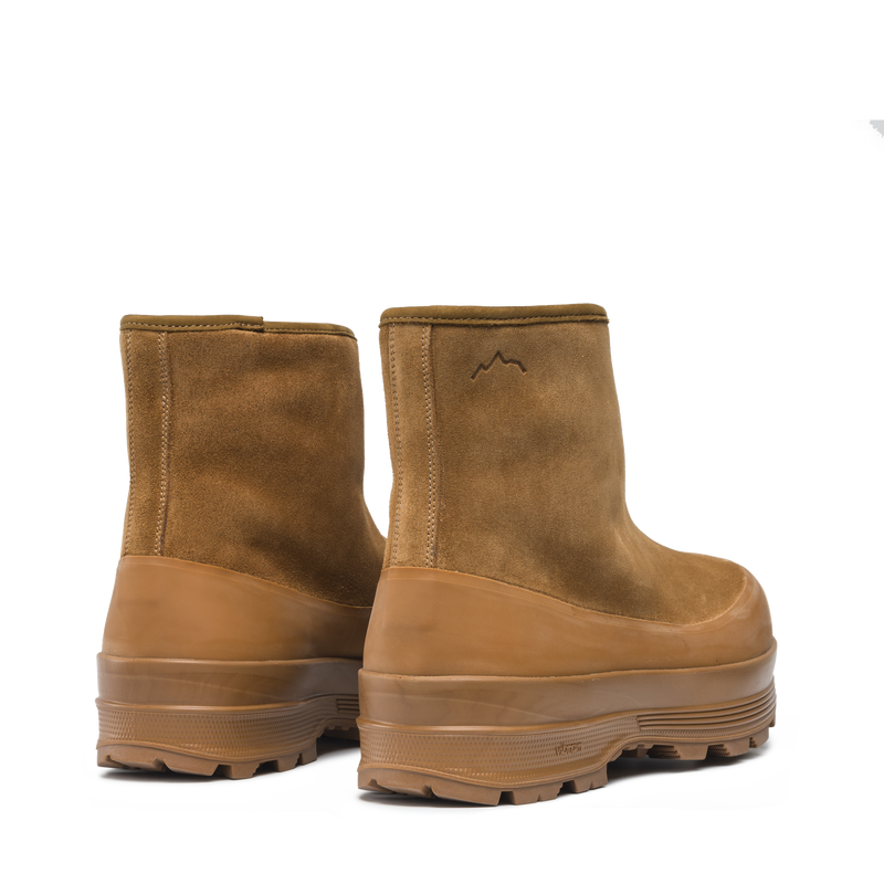 Badia Shearling Cognac Suede W